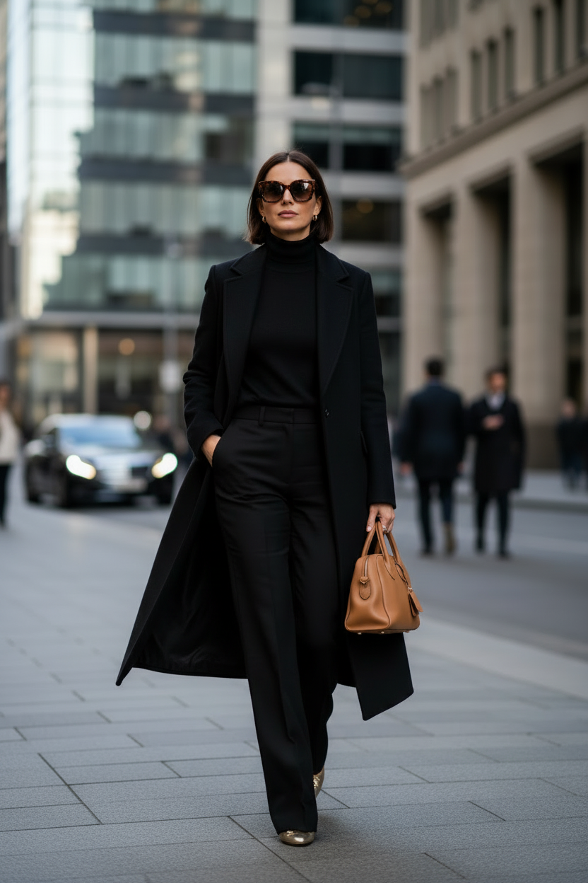 Black Coat Outfit