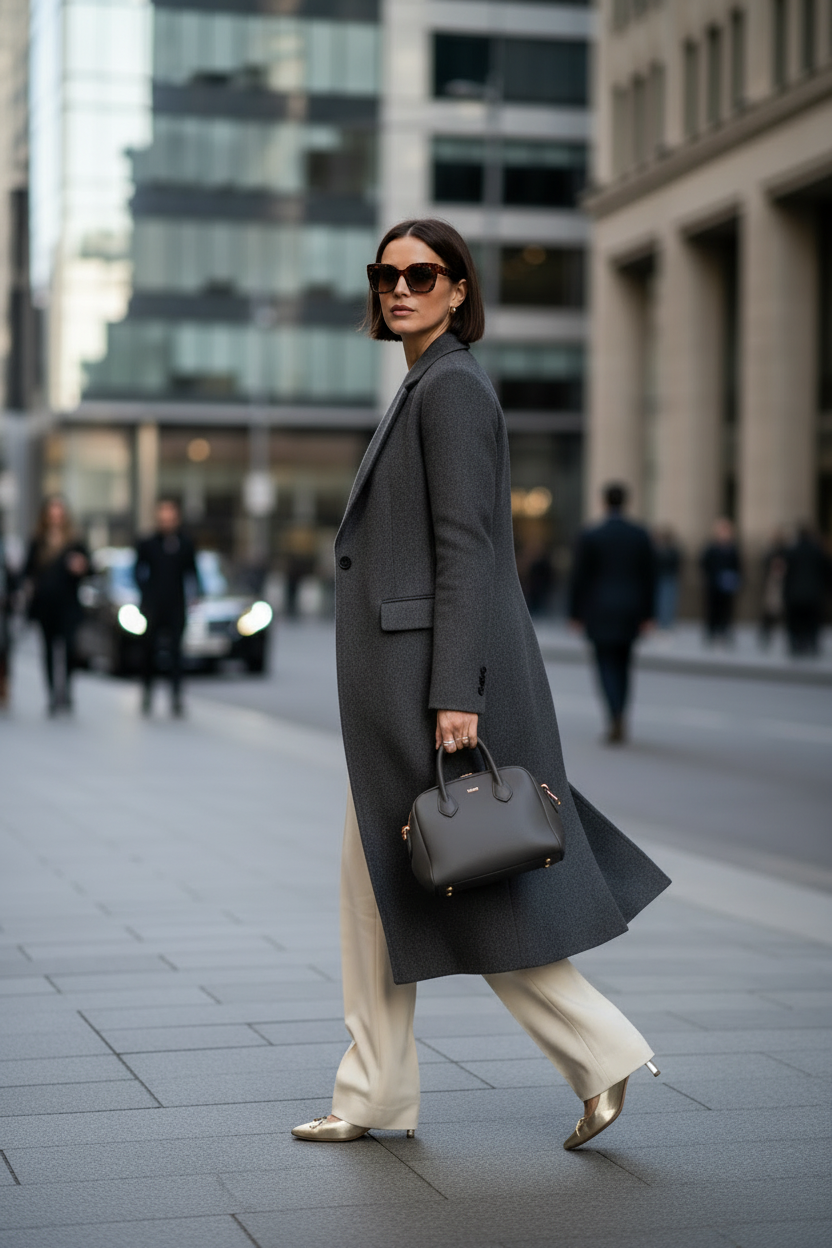 Grey Coat Outfit