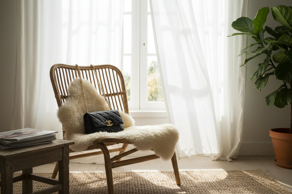 Elara Chain Shoulder Bag Black – Rattan Chair Window