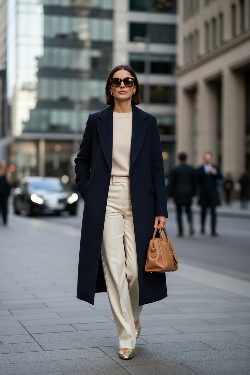 Navy Coat Outfit